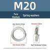 TA2 Pure Titanium M3-M20 Elastic Spring Washer Spacer