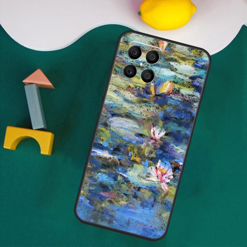 Claude Monet Garden Lotus Bridge Case For Honor Magic 7 Lite 5 6 Honor 200 Pro 50 70 90 Lite X9a X8a X8 X9 X8b X9c X9b Cover