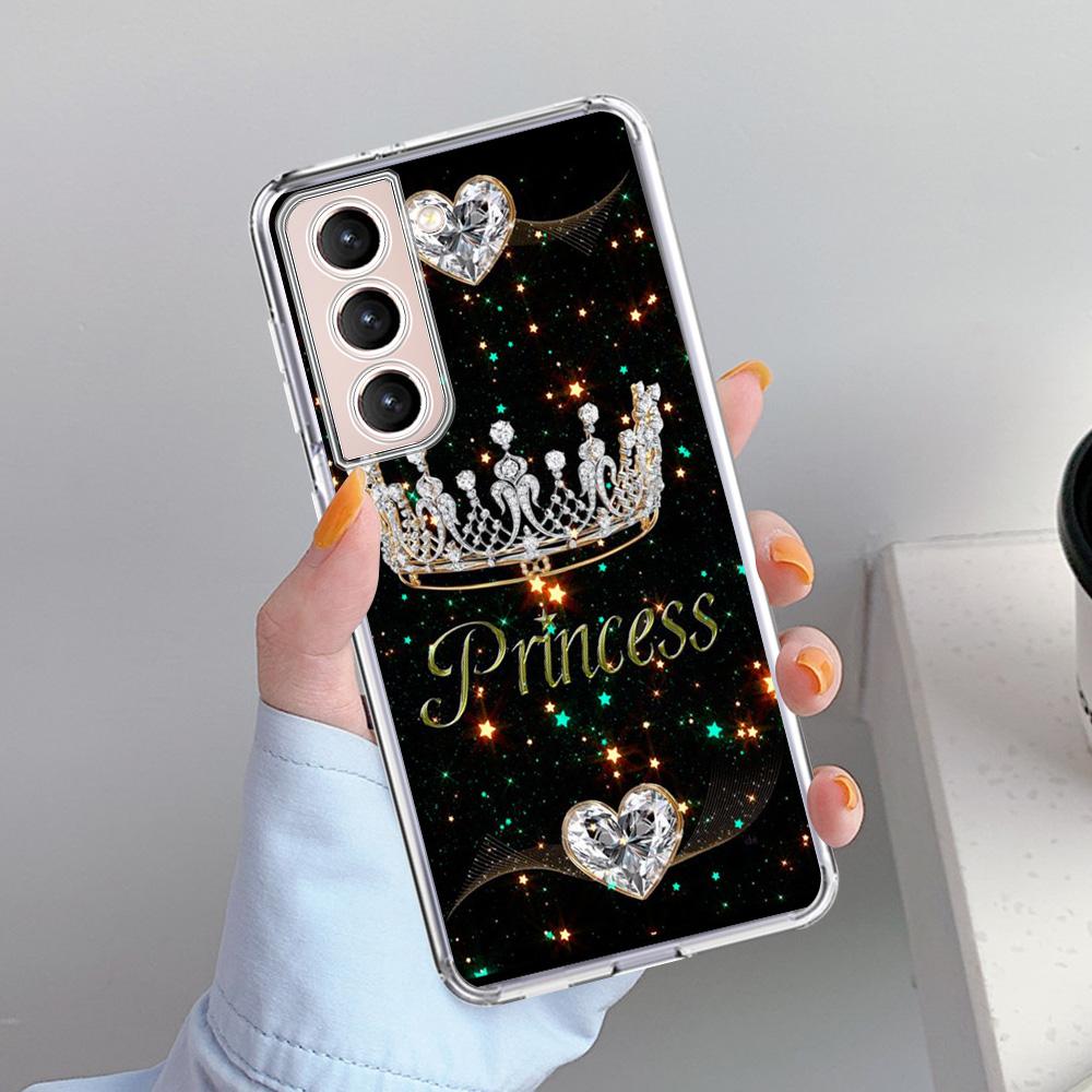 Милый чехол Mom Queen Princess для Samsung Galaxy S22 S20 FE S21 Plus S10 S9 Note 20 9 10 Lite прозрачный мягкий чехол для телефона