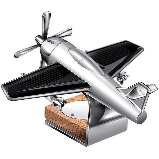 Солнечный самолет Cessna с уникальным ароматом, автомобильные освежители воздуха, украшения, вращающийся вертолет на солнечной энергии, ароматерапевтический декор для автомобиля, офиса, дома