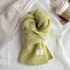 Korean egg containing wool scarf women's winter soft waxy wool knitted warm thickened scarf student ins tide
