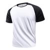 Повседневная спортивная футболка с короткими рукавами, мужская летняя футболка с круглым вырезом и короткими рукавами, свободная повседневная спортивная дышащая влагоотводящая футболка