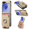 Чехол для телефона Samsung Galaxy Z Flip 6 5 4 Flip6 Flip5 2 в 1 Съемный Магнитный Кошелек с Держателем для Карт Кольцо Магнитная Крышка