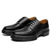 Trendy Men's Thick Soled Leather Shoes Minimalist and Versatile Style Wedding Party Outdoor Leisure Business Walking Men's Shoes