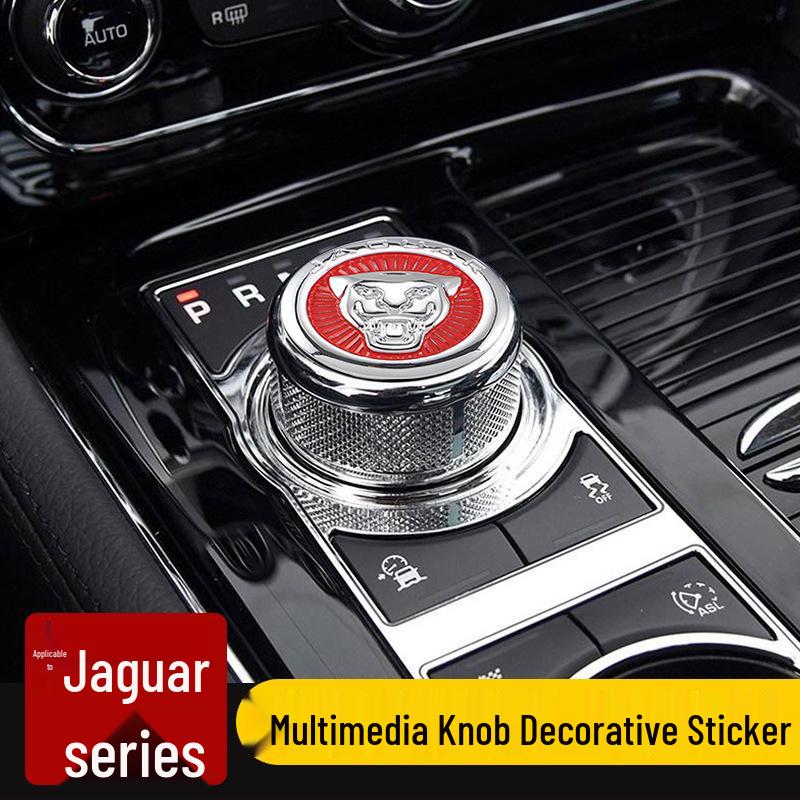 Наклейки на рычаг переключения передач Jaguar для XF, XFL, XE, XJL, XJ - Декоративная накладка на ручку центральной консоли