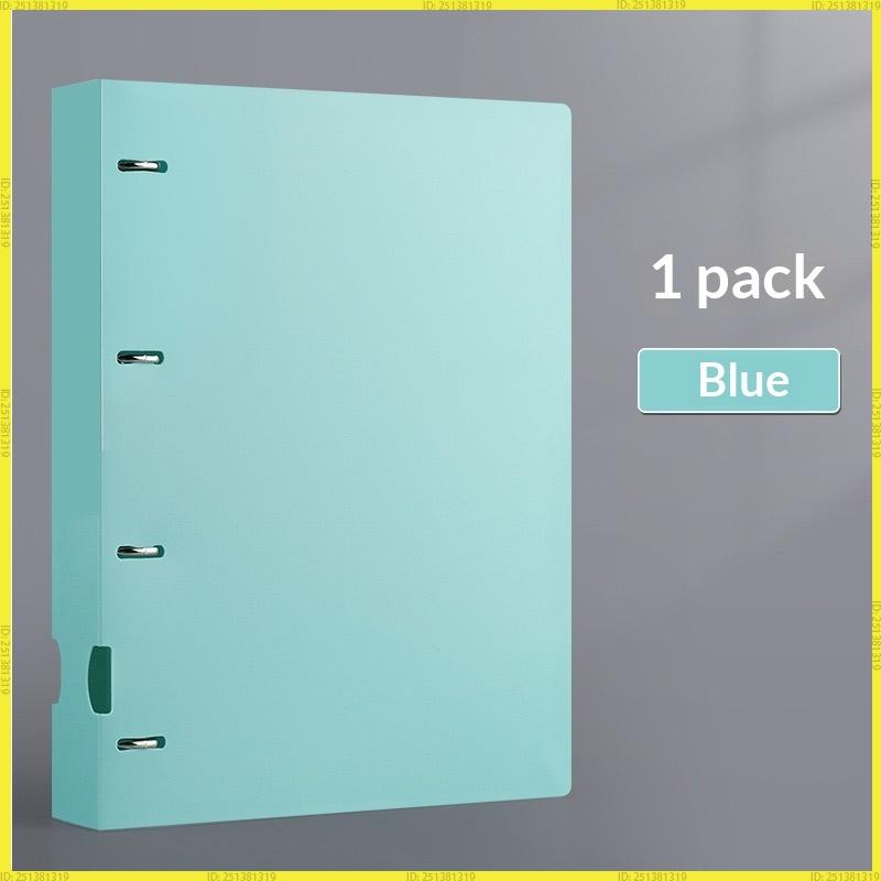 New A4 4 Hole D-Type Ring Binder Folder Morandi Color Waterproof Loose Leaf File Display Book For Office School Supplies