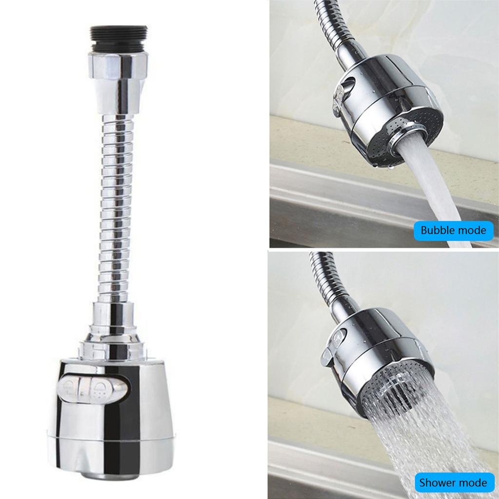 Flexible Faucet Aerator Water Saving Splash Proof Device Adjustable Water Saving Faucet Sprayer Simple Installation