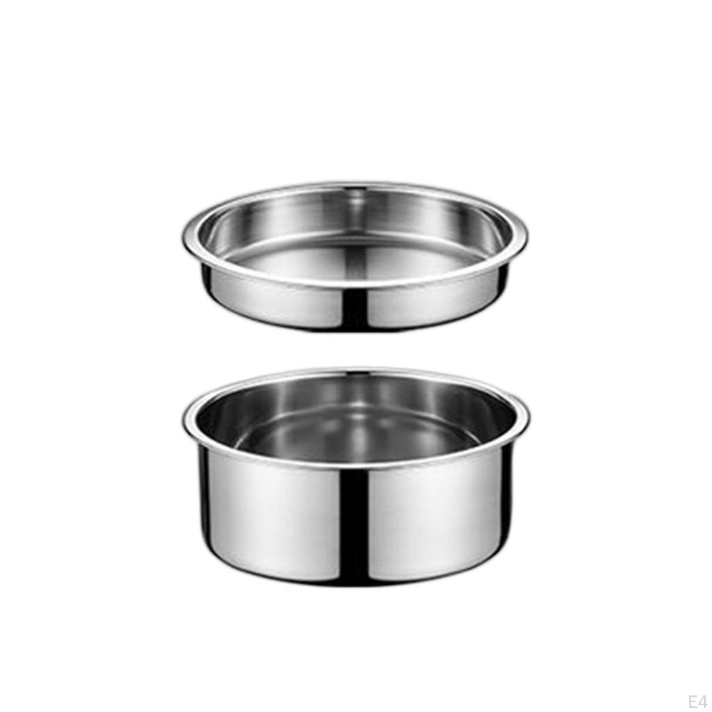 Divided Food Meal Storage Container Stainless Steel Lunch Box Stackable Leakproof Thermal Bento