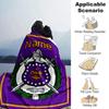 Customiz Name Personality Omega Psi Phi  Blanket Soft &Warm Sofa Office Bed Travel Lunch Break Blanket, Gift Suitable All Seasons