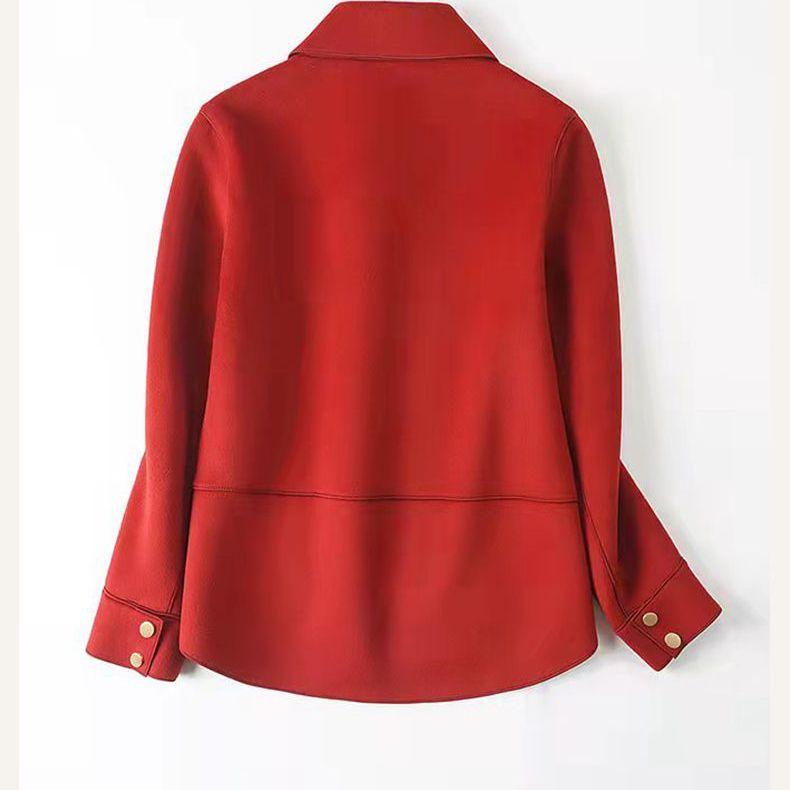 Модное короткое пальто свободного кроя для женщин больших размеров на осень и весну