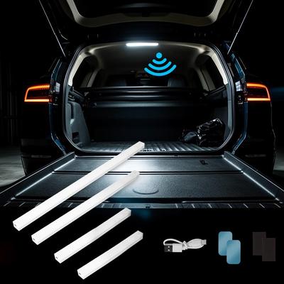 Светильник в салоне автомобиля, полоса, лампа для фургона, автобуса, каравана, Type-C, светодиодный зарядный светильник для багажного отделения, беспроводной датчик движения