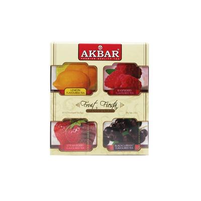 Чай Akbar Four-flavor Combination Packed Tea 40 чайных пакетиков/коробка Фруктовый