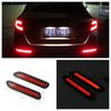 2x Car Rear Bumper Drving Braking Lighting Red LED Reflectors Warning Tail Lamps