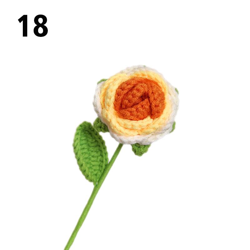 Подарок на День Учителя Подсолнух Вязаный Цветок Вязаный Цветок Ручной Работы Букет Домашний