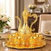 Multifunctional Teapot Kit Metal Vintage Wine Set Serving Tea Set Turkish Tea Set  Home