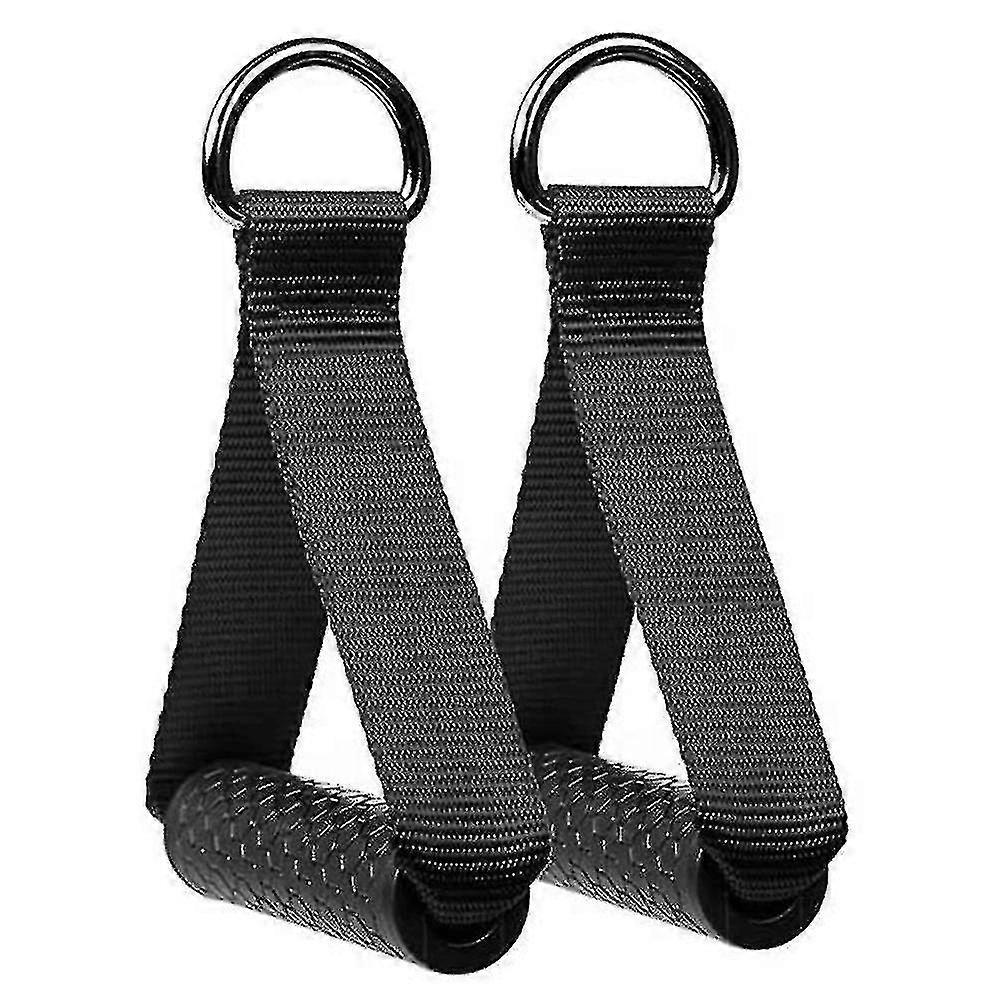2pcs Hexagonal Rubber Handle Machine Accessories, Resistance Band Handle