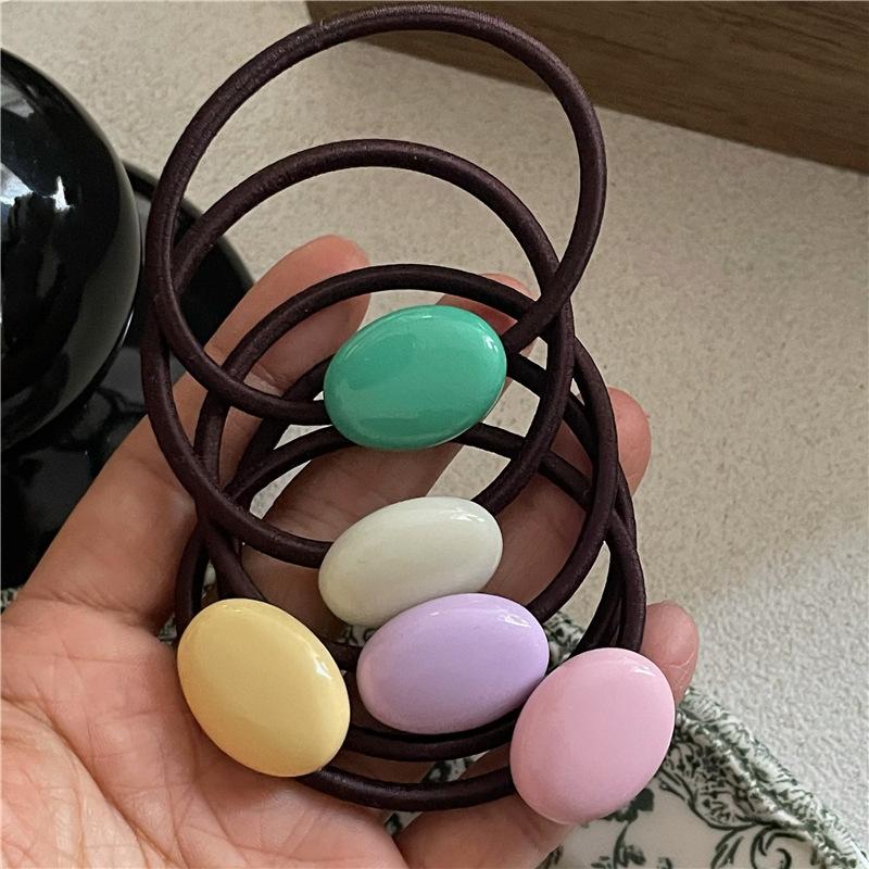 Резинки для волос для женщин и девочек, однотонная эластичная повязка на голову, держатель для хвоста, женские аксессуары для волос, резинки для волос