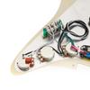 Musiclily SSS Strat Prewired Pickguard Alnico 5 Single Size Humbucker для электрогитары Strat 4P Aged White Pearl Pro-SE ST-DPHA
