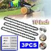 3PCS 10Inch портативная цепь бензопилы 40DL 3/8" LP цепь бензопилы электрическая пила аксессуар замена 0.050" калибр цепи