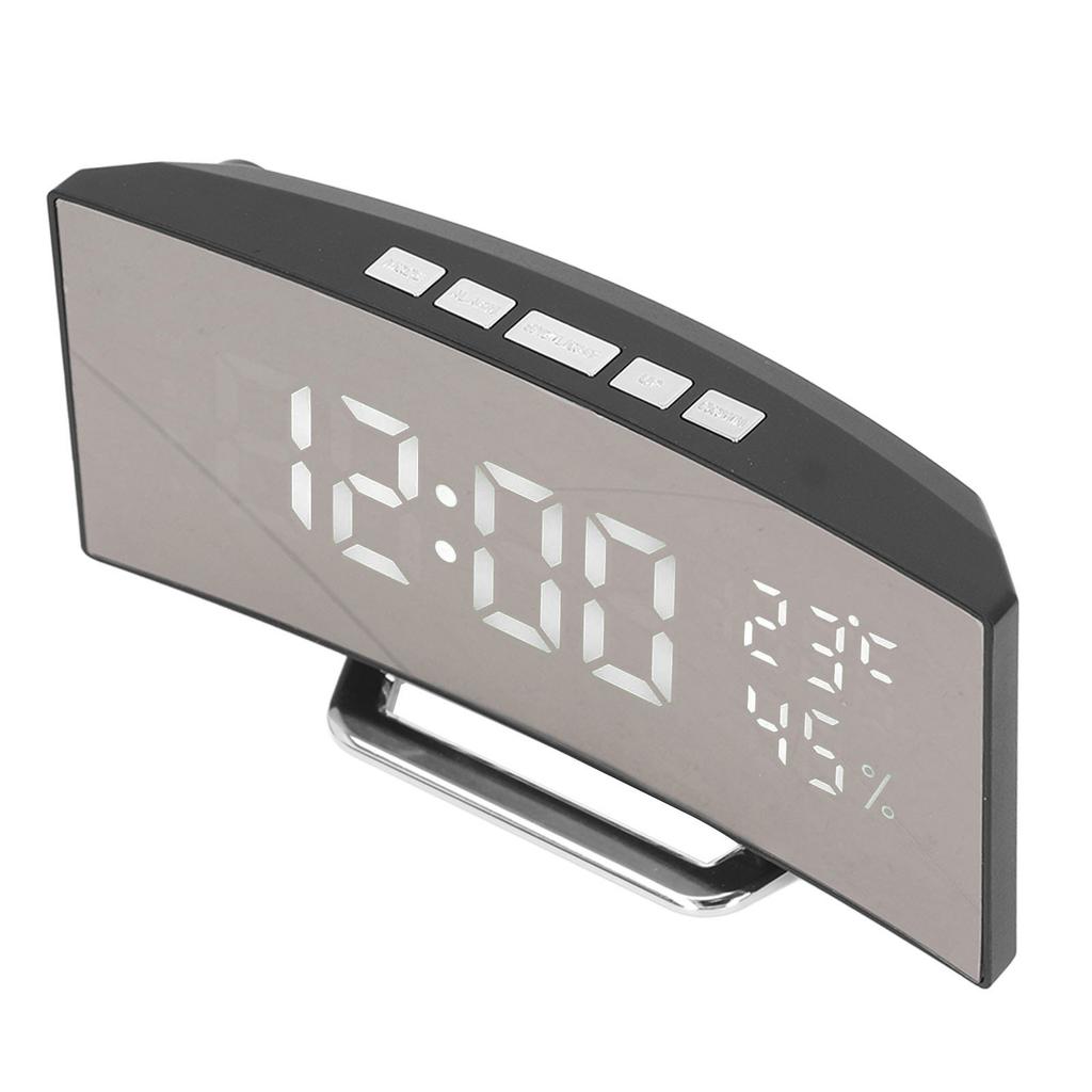 Светодиодные цифровые часы с 3 уровнями яркости и функцией повтора сигнала, питание от USB-батареи, электронный зеркальный будильник с