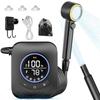 8000mAh IPX8 Waterproof Electric Rechargeable Shower Pump with Display 5 Spray Modes Portable Shower for Camping Outdoor Bathing