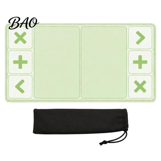Portable Toy Trading Mat Fidget Board with Storage Bag, 12x24 Inch Rubber Base Play Pad, Playmat Divided Zones for Swap Card Game Partition