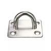 Stainless Steel Padlock Clasp Gate Hasp Staple Door 90 Degrees Latches Lock Shed Latch Household Burglar-Proof Hardware