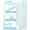 6PCS 0.7mm Mechanical Pencils Set with Case, Cute Pastel Mechanical Pencil with 240PCS HB Lead Refills, 3 Erasers, Aesthetic Back to School Supplies
