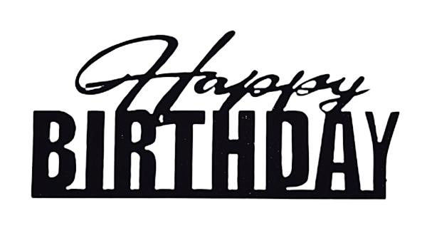 Acrylic Cake Topper Happy Birthday Wz1