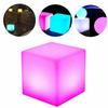 Светодиодный куб-табурет RGB 12 дюймов – Стул с дистанционным управлением и подзарядкой, 16 цветов
