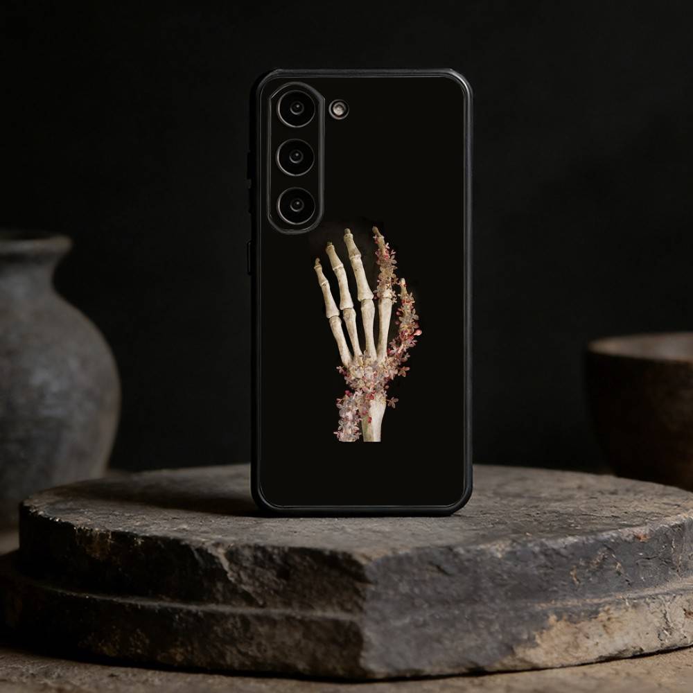 Anatomy Skeleton Phone Case For Samsung Galaxy A91,80,73,72 ,71,53,52,32 ,31,22,21s,20,Soft Black Case