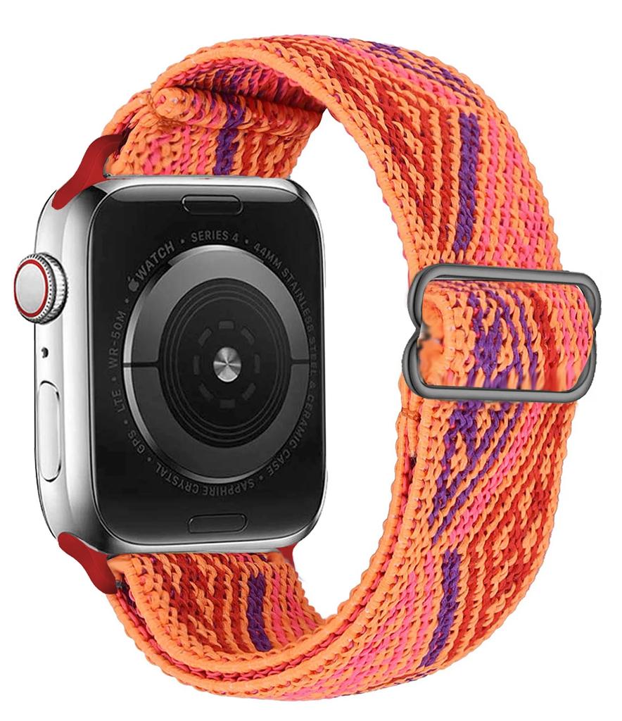 Ремешок-скранчл для Apple Watch Band 49мм 44мм 40мм 38мм 42мм Эластичный нейлоновый браслет IWatch Series Ultra 3 6 Se 7 8 9 45мм 41мм