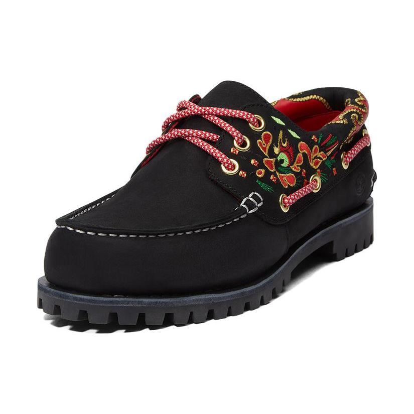 Timberland 3 Holes Boot Shoes 'Black' Women's (Unisex) Boat Shoes A5Z6UW