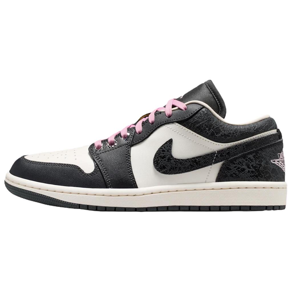 Jordan Air Jordan 1 Low Винтажные Баскетбольные Кроссовки Унисекс Угольно-Черные II0595-001
