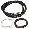 Vintage Women Men Multilayer Braided Leather Cuff Bangle Wristband Bracelet Gift