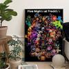 Fnaf Five-nights-At-Freddys аниме липкие постеры из фильма винтажный декор для комнаты, домашнего бара, кафе, кавайный декор комнаты