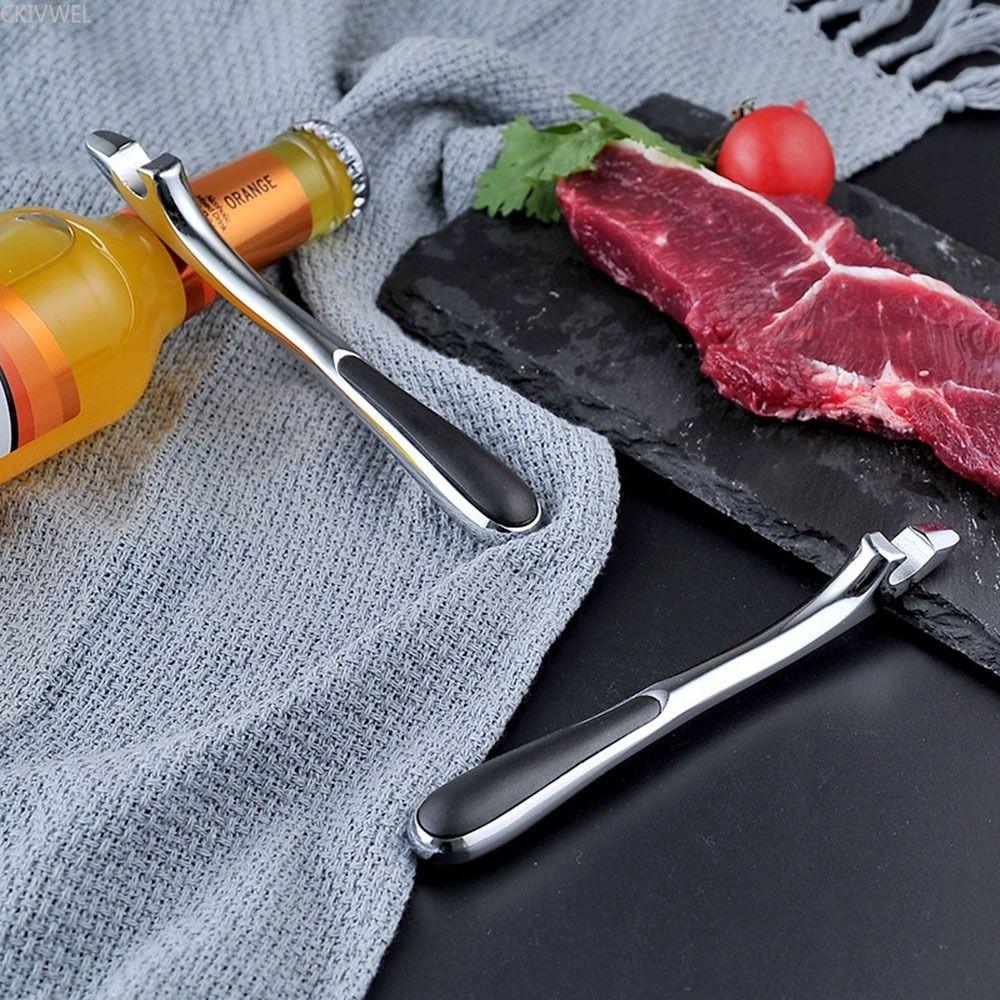 Kitchen Tool Bottle Opening Tool Beer Opener Portable Non-slip Rubber Handle Beer Bottle Opener