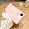 Гелевый Жидкий Силикон Магнитный Для Чехол Для Для Iphone 16E 16 1 14 13 12 11 Pro Max Plus Беспроводная Зарядка Матовый Чехол