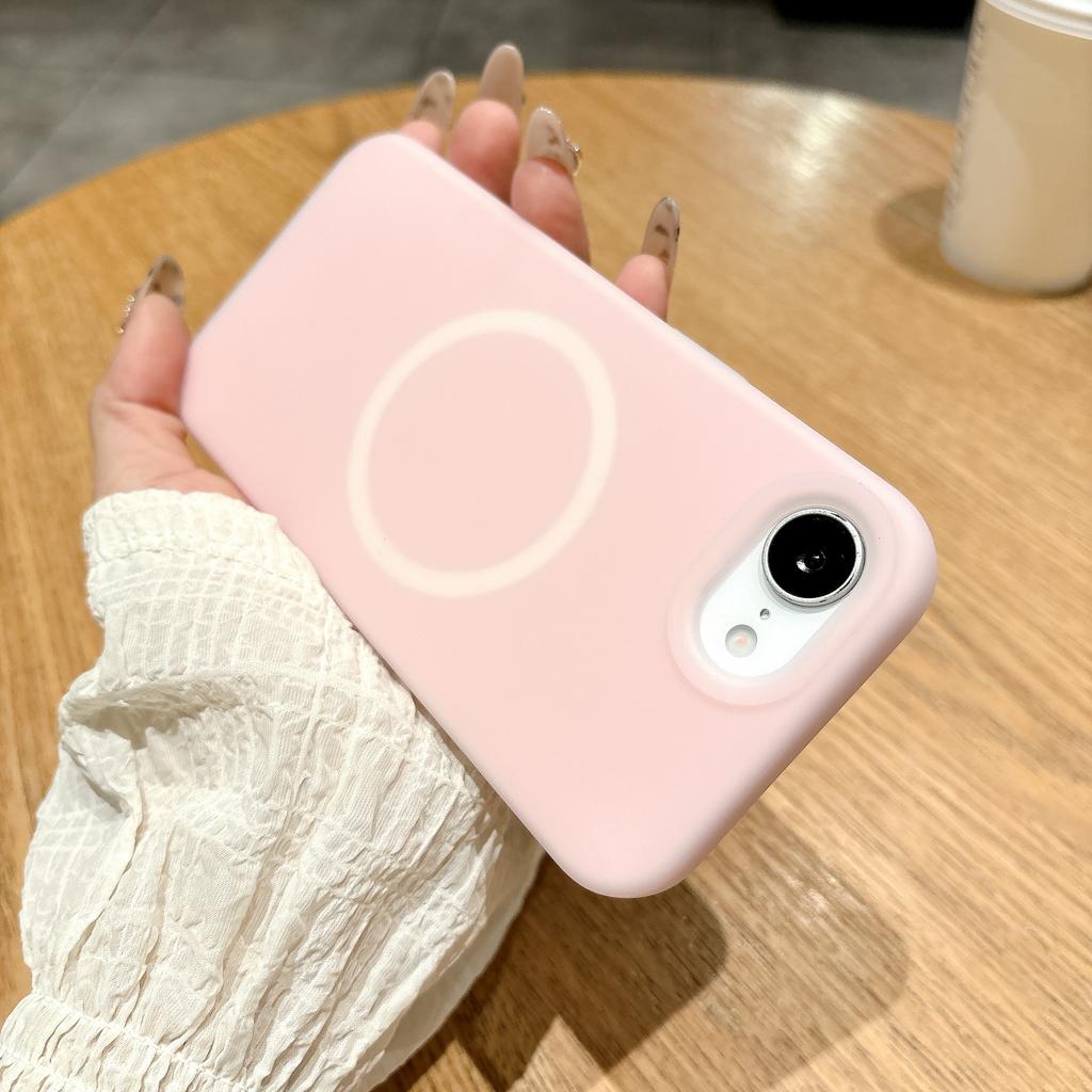 Гелевый Жидкий Силикон Магнитный Для Чехол Для Для Iphone 16E 16 1 14 13 12 11 Pro Max Plus Беспроводная Зарядка Матовый Чехол