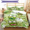 3pcs Sanrio7 Design Cover Set - HD Printed Bedding with 1 Cover and 2 Pillowcases - Perfect for Home and Dorm Decor