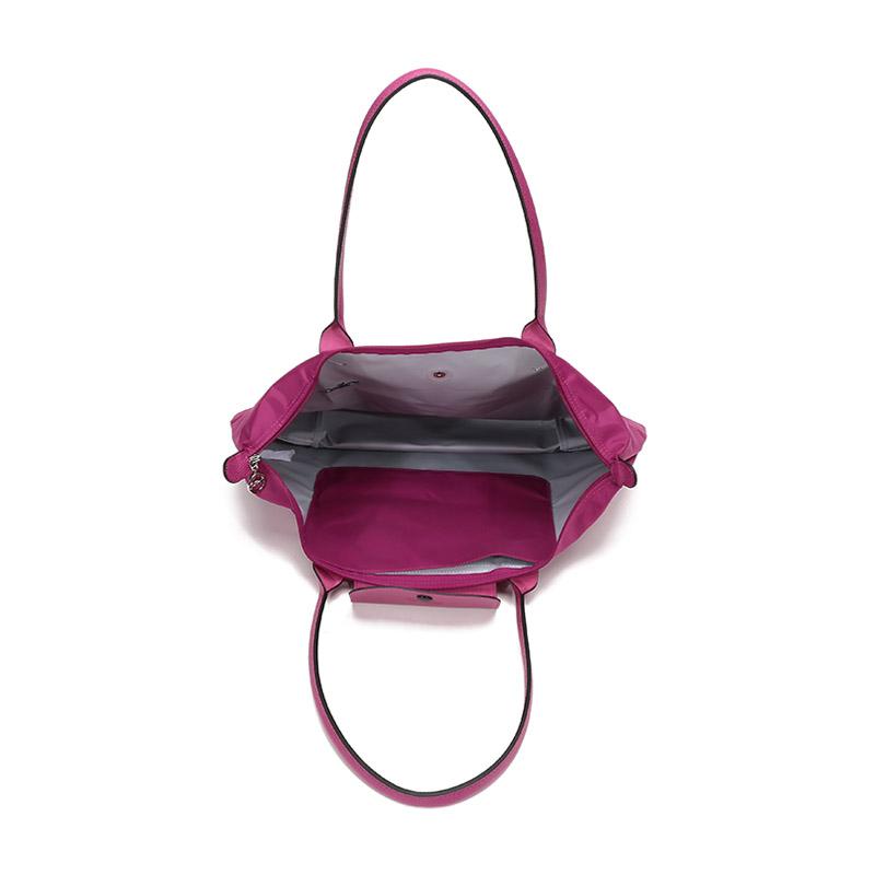Longchamp Сумка через плечо из нейлоновой ткани Le Pliage Club, Маленькая женская сумка на плечо, Фуксия