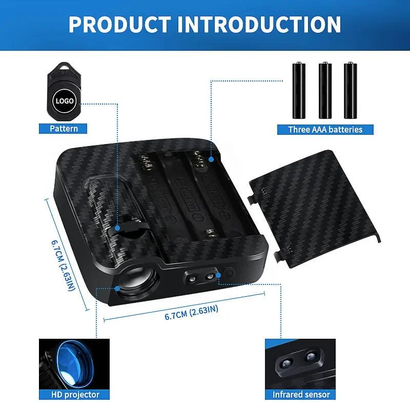 2 шт. Светодиодные проекторы в двери автомобиля, приветственный свет для Cadillac ATS CTS BLS SRX Escalade XT5 Deville XTS DTS Tiburon XT4 XLR XLR-V Seville SLS