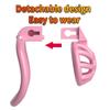 Male Chastity Cage Lock Hollow Out Breathable Invisible Wear Comfortable Pink Black Three Sizes