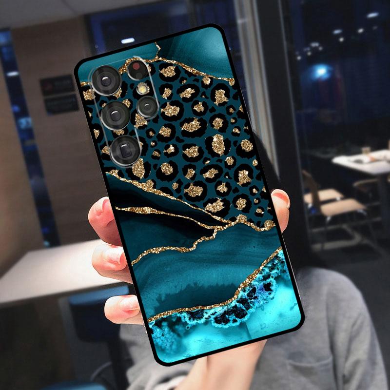 Чехол с леопардовым принтом для Samsung Galaxy S23 S24 S25 Ultra S21 S22 S20 S9 S10 Plus S21 FE S24 FE