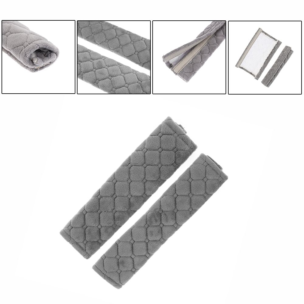 Удобная подушка  Чехлы на ремни безопасности  Мягкая плюшевая накладка на плечо для автомобиля