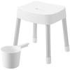 Yamazaki Magnetic Bath Chair Seat Height 35cm Magnetic Hand Bucket MIST Floating Storage Bath Chair White 1725 1719 + [2-piece Set]