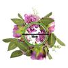 Simulated Candle Rings Wreaths Silk Fake Rose Flower 20cm Artificial Flowers  Wedding Decoration