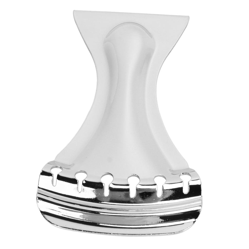 Guitar Tailpiece 6 String Bridge Alloy Easy Tuning Instrument Accessory for Maintenance Silver