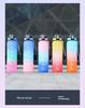 1L Frosted Gradient Flip-Top Sports Water Bottle - Tritan, High Temp Resistant, Three Colors, Large Capacity, Outdoor Use