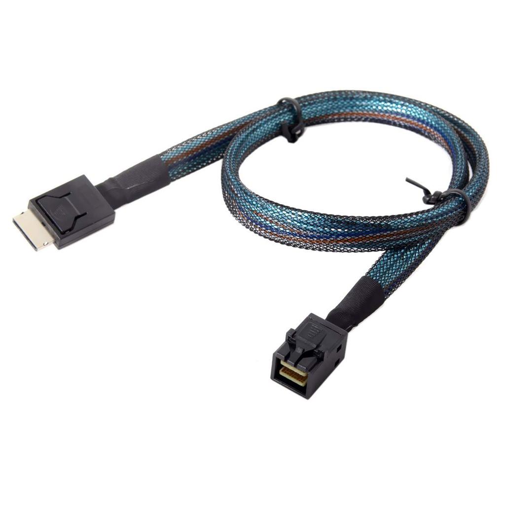 chenyang OCuLink PCIe 4i to Slimline SSD Data Active Cable 50cm for SSD eGPU Cards PCI-Express SFF-8611 SFF-8643